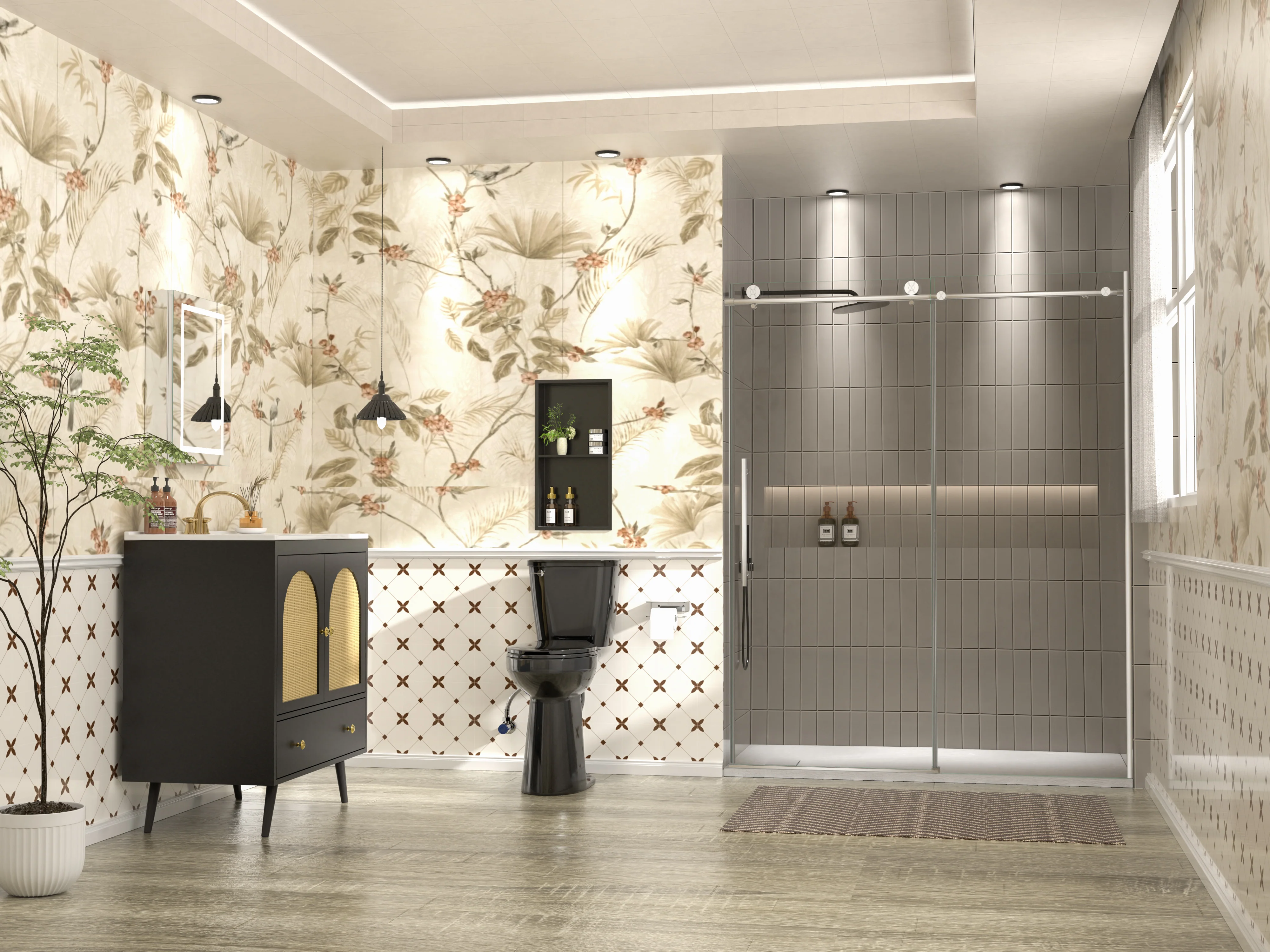 Simple Project | Botanic Noir Bathroom
