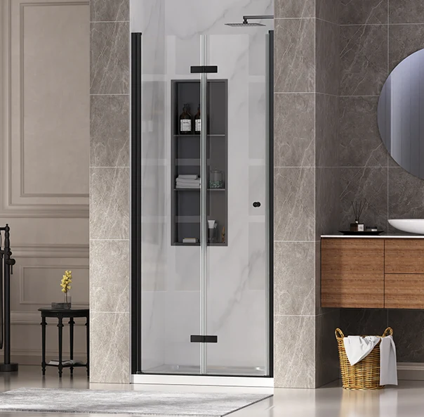 CALYZ 33-34" W × 72" H Frameless Bathroom Glass Bifold Shower Door - Image 2