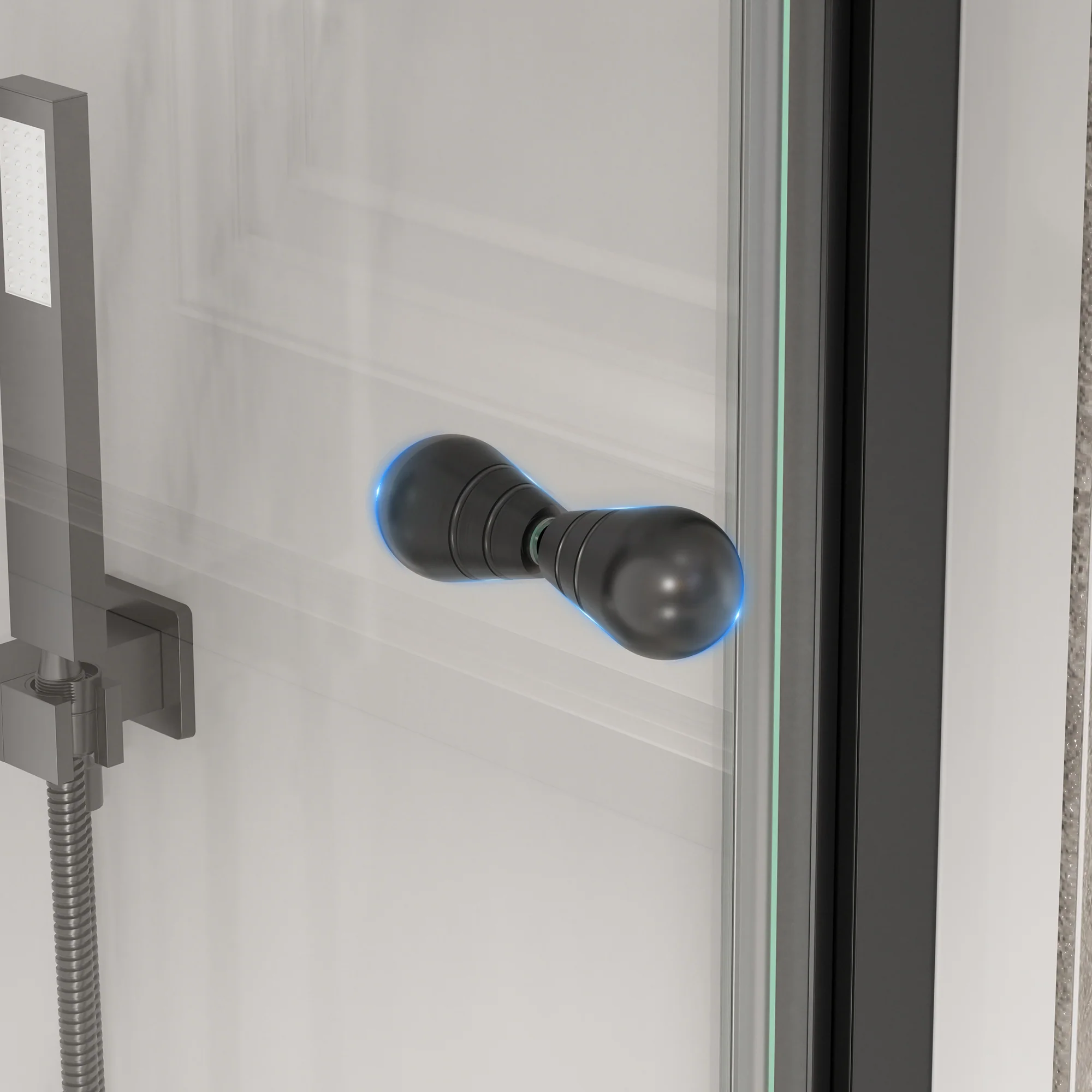 CALYZ 33-34" W × 72" H Frameless Bathroom Glass Bifold Shower Door - Image 4