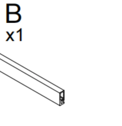 CALYZ Frameless Shower Door Bottom Rail