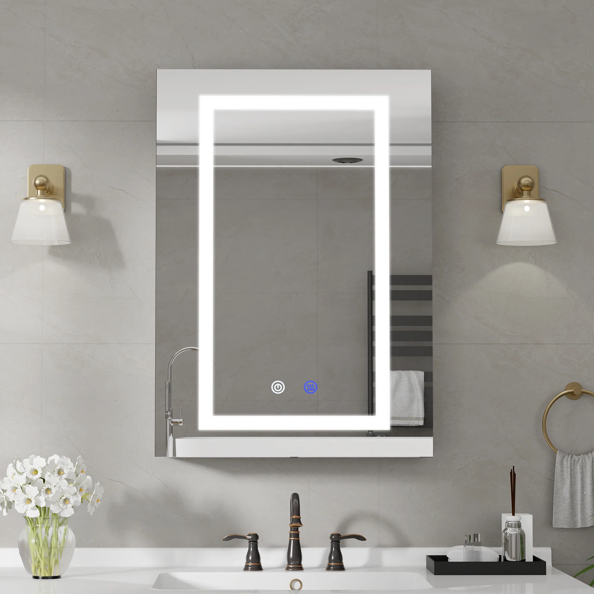 VEWRA 20 x 28" Lighted Medicine Cabinet | Right-Hinged - Image 3