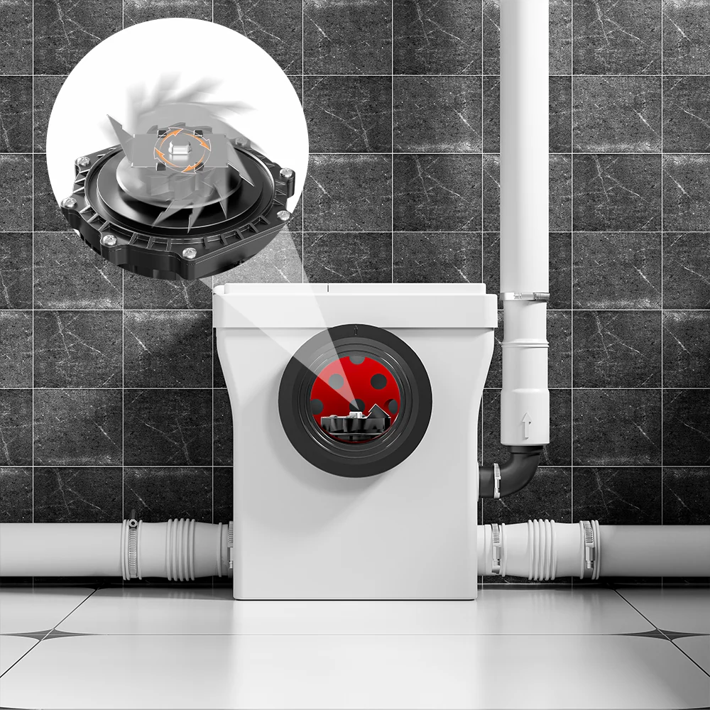 SNFLEX Macerator Pump for One Piece Upflush Toilet | 600W - Backorder - Image 4
